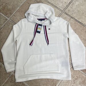 Tommy Hilfiger White Striped Hoodie for woman